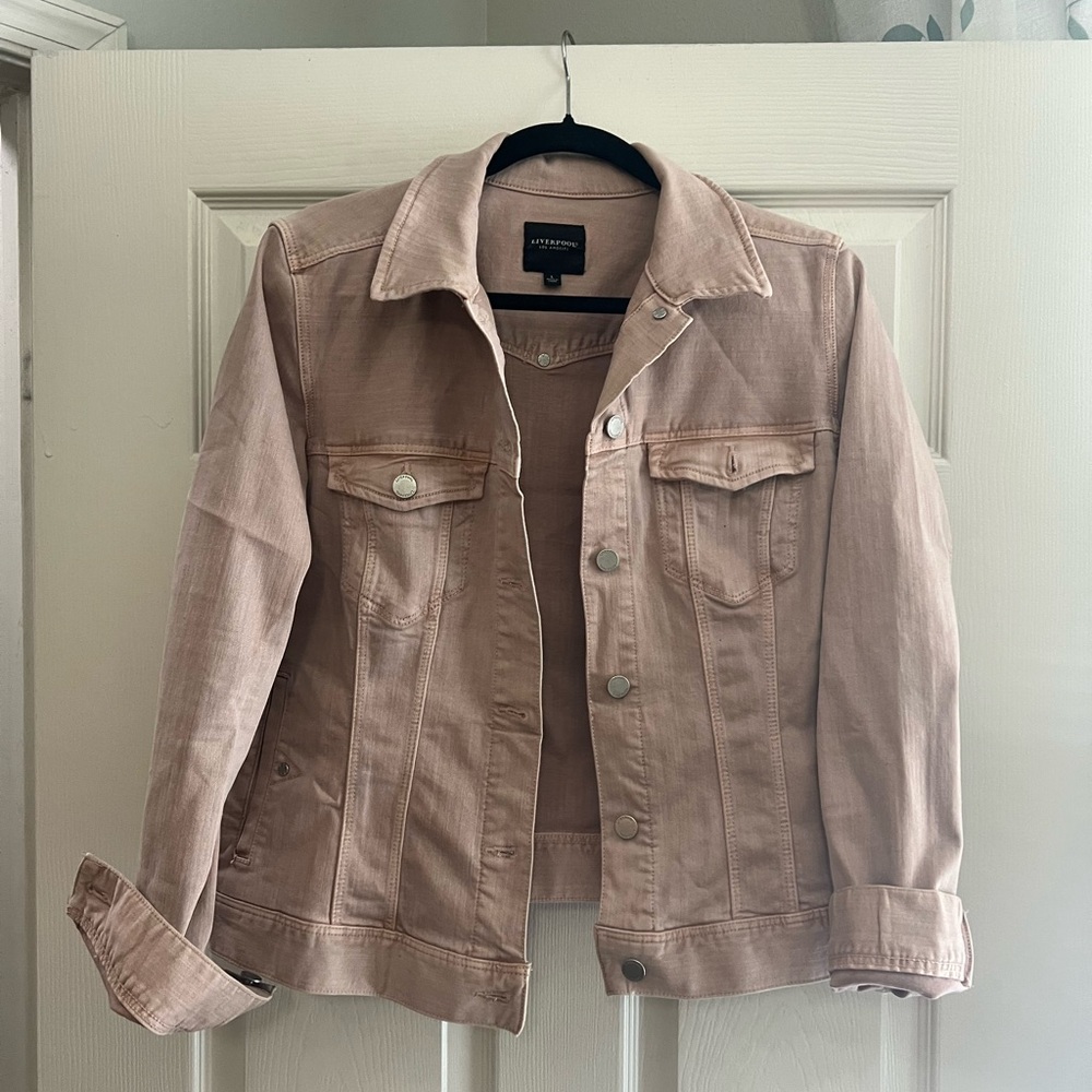 Liverpool Pink Jean Jacket Classic Denim Style